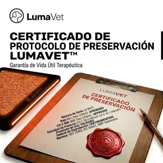 Certificado de Preservación LumaVet™